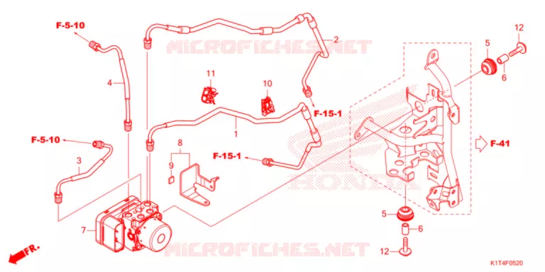 MODULATEUR ABS/TUYAU DE FREIN Honda MOTO 300 CRF 2021  CRF300LRAM