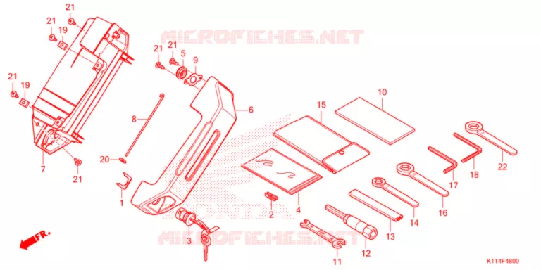 OUTILS - BOITE A OUTILS Honda MOTO 300 CRF 2021  CRF300LRAM