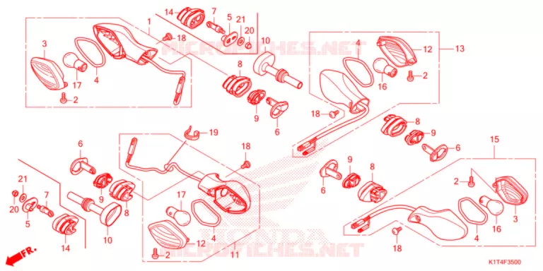 CLIGNOTANT Honda MOTO 300 CRF 2021  CRF300LRM