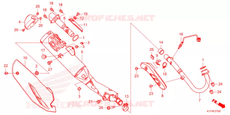 SILENCIEUX D'ECHAPPEMENT Honda MOTO 300 CRF 2021  CRF300LRM