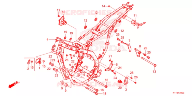 CADRE Honda MOTO 300 CRF 2021  CRF300LRM