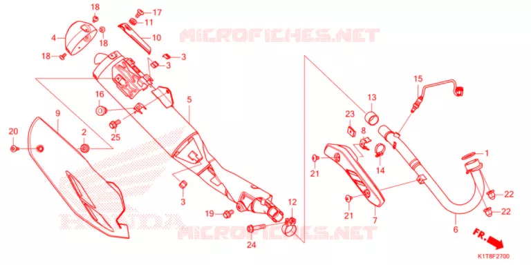 SILENCIEUX D'ECHAPPEMENT Honda MOTO 300 CRF 2021  CRF300LRM