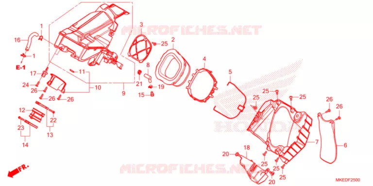 FILTRE A AIR Honda MOTO 450 CRF 2021  CRF450RM