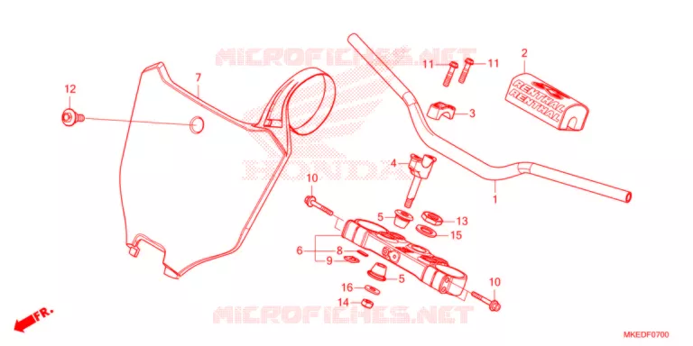 GUIDON - TE DE FOURCHE Honda MOTO 450 CRF 2021  CRF450RM