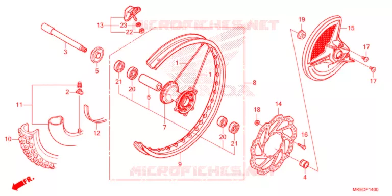 ROUE AVANT Honda MOTO 450 CRF 2021  CRF450RM
