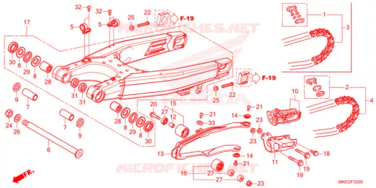 BRAS OSCILLANT Honda MOTO 450 CRF 2021  CRF450RM