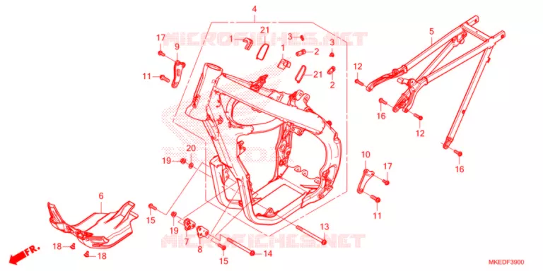 CADRE Honda MOTO 450 CRF 2021  CRF450RM
