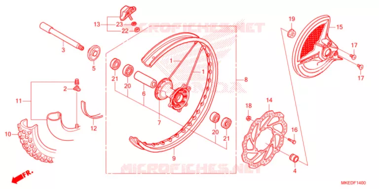 ROUE AVANT Honda MOTO 450 CRF 2021  CRF450RM