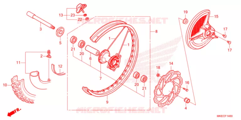 ROUE AVANT Honda MOTO 450 CRF 2021  CRF450RXM