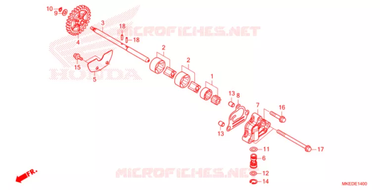 POMPE A HUILE Honda MOTO 450 CRF 2021  CRF450RXM