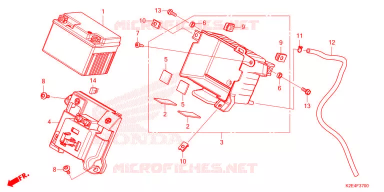 BATTERIE Honda MOTO 125 CT 2021  CT125AM