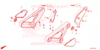 COUVERCLES LATERAUX pour Honda GROM 125 ABS de 2022