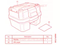 KIT TOP CASE 35L pour Honda NC 750 X ABS de 2021