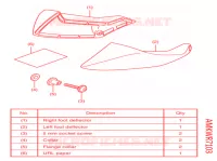 KIT,FOOT DEFLECTOR pour Honda NC 750 X ABS de 2021