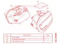 KIT,PANNIER CASE (R32,L33) pour Honda NC 750 X ABS de 2021