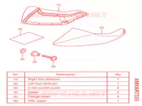 KIT,FOOT DEFLECTOR pour Honda NC 750 X ABS de 2021