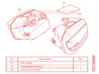 KIT,PANNIER CASE (R32,L33) pour Honda NC 750 X ABS de 2021