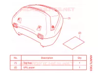 KIT TOP CASE (MANUAL) *50L pour Honda NC 750 X ABS DCT 35KW de 2021