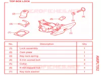 SERRURE pour Honda NC 750 X ABS DCT 35KW de 2021