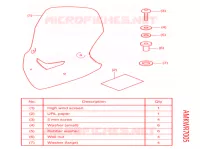 KIT,HIGH SCREEN pour Honda NC 750 X ABS DCT de 2021