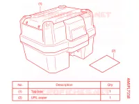 KIT TOP CASE 35L pour Honda NC 750 X ABS DCT de 2021