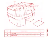 KIT TOP CASE 35L pour Honda NC 750 X ABS DCT de 2021
