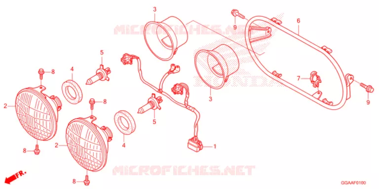 PHARE Honda SCOOTER 50 RUCKUS 2022  NPS50N_A