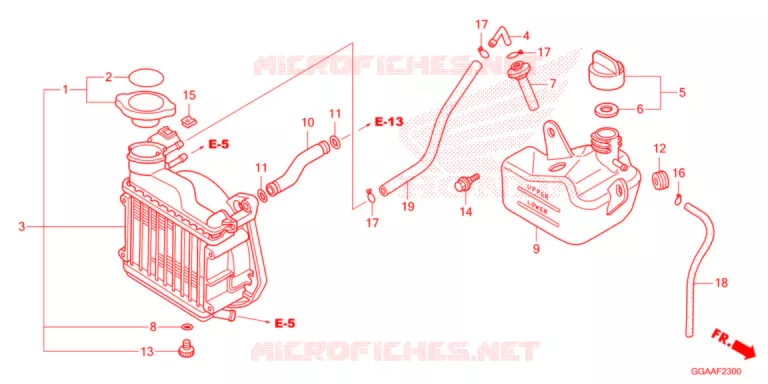 RADIATEUR Honda SCOOTER 50 RUCKUS 2021  NPS50N_A