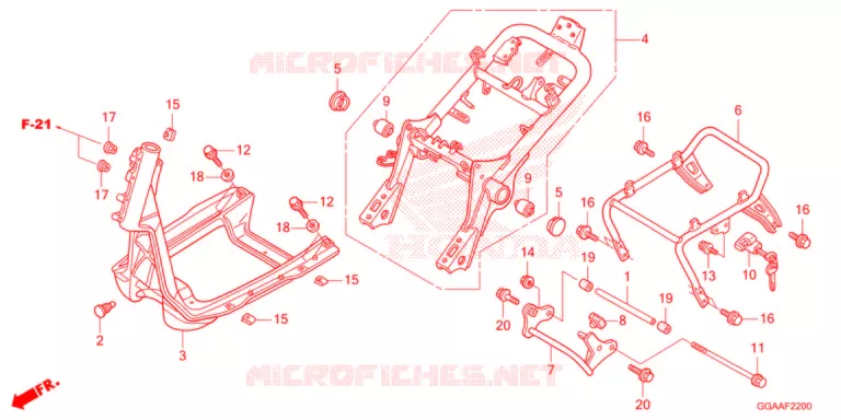 CADRE Honda SCOOTER 50 RUCKUS 2021  NPS50N_A
