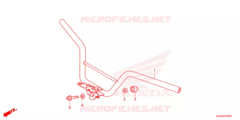 GUIDON Honda SCOOTER 50 RUCKUS 2022  NPS50N_A