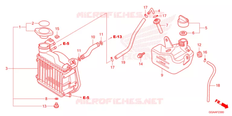 RADIATEUR Honda SCOOTER 50 RUCKUS 2021  NPS50N_A