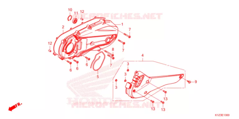 COUVERCLE GAUCHE Honda SCOOTER 160 PCX 2021  WW150AM