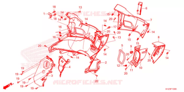 PROTEGE JAMBES Honda SCOOTER 160 PCX 2021  WW150AM