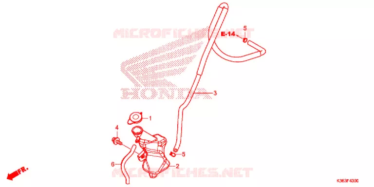VASE D'EXPANSION Honda SCOOTER 150 PCX 2016  WW150H