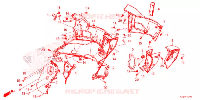 PROTEGE JAMBES Honda SCOOTER 150 PCX 2021  WW150M