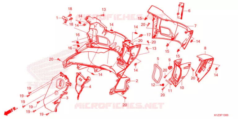 PROTEGE JAMBES Honda SCOOTER 160 PCX 2021  WW150M
