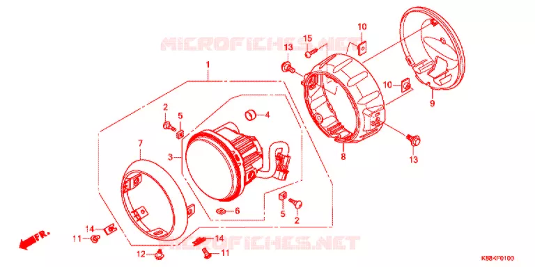 PHARE Honda MOTO 110 CUB 2021  C110XM