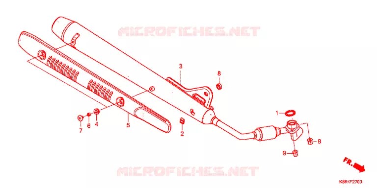 SILENCIEUX D'ECHAPPEMENT Honda MOTO 110 CUB 2021  C110XM