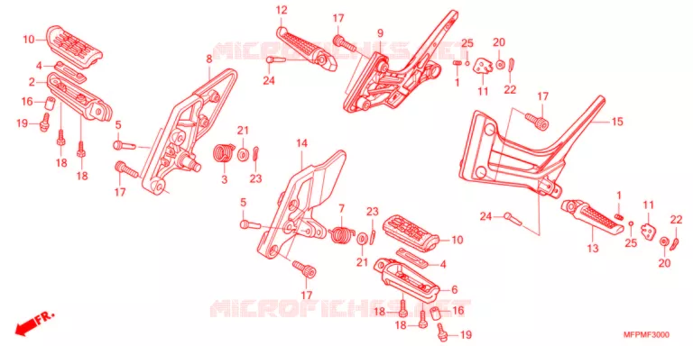 REPOSE PIED Honda MOTO 1300 CB 2021  CB1300ADM
