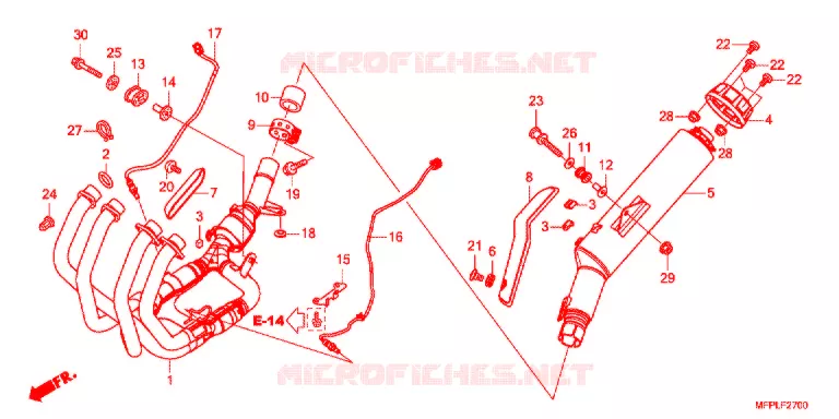 SILENCIEUX D'ECHAPPEMENT Honda MOTO 1300 CB 2021  CB1300SPL