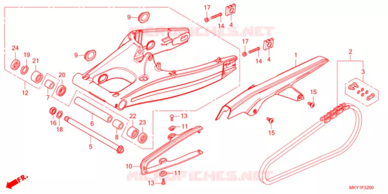 BRAS OSCILLANT Honda MOTO 650 CB 2021  CB650RAM