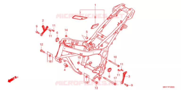 CADRE Honda MOTO 650 CB 2021  CB650RAM