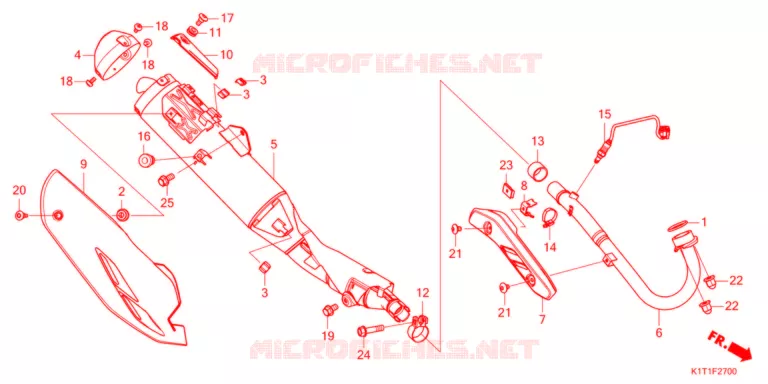 SILENCIEUX D'ECHAPPEMENT Honda MOTO 250 CRF 2021  CRF250LAM