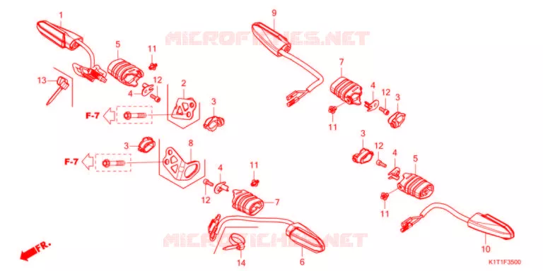 CLIGNOTANT Honda MOTO 250 CRF 2021  CRF250LDAM