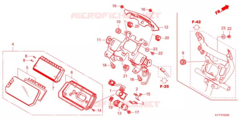 COMPTEUR Honda MOTO 250 CRF 2021  CRF250LDAM