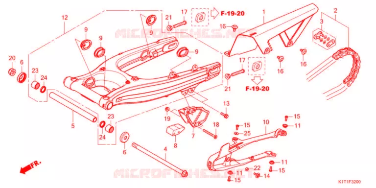 BRAS OSCILLANT Honda MOTO 250 CRF 2022  CRF250LRAM