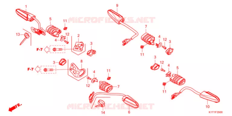 CLIGNOTANT Honda MOTO 250 CRF 2022  CRF250LRAM
