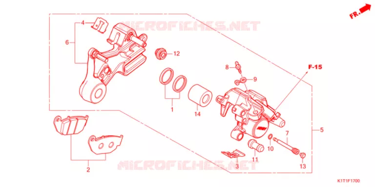 ETRIER DE FREIN ARRIERE Honda MOTO 250 CRF 2021  CRF250LRAM