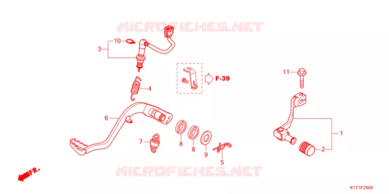 PEDALE Honda MOTO 250 CRF 2022  CRF250LRAM