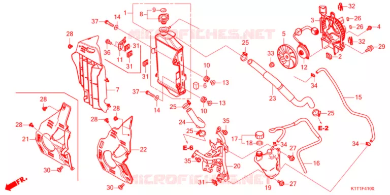 RADIATEUR Honda MOTO 250 CRF 2022  CRF250LRAM